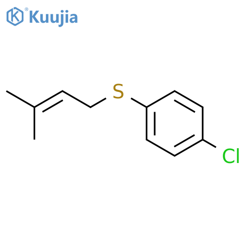 Benzene,1-chloro-4-[(3-methyl-2-buten-1-yl)thio]- structure