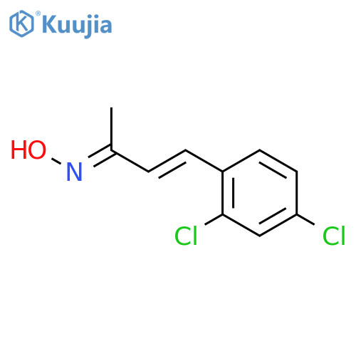 3-Buten-2-one, 4-(2,4-dichlorophenyl)-, oxime structure