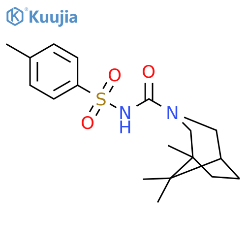 1,8,8-trimethyl-N-[(4-methylphenyl)sulfonyl]-3-azabicyclo[3.2.1]octane-3-carboxamide structure