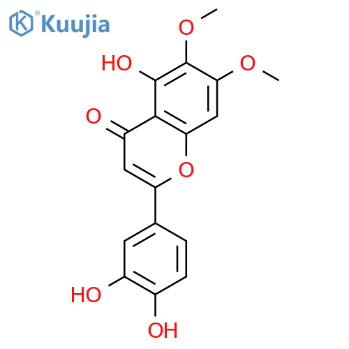 6,7-Dimethoxy-3',4',5-trihydroxyflavone structure