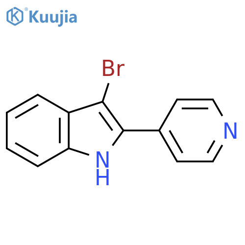 3-Bromo-2-(pyridin-4-yl)-1H-indole structure