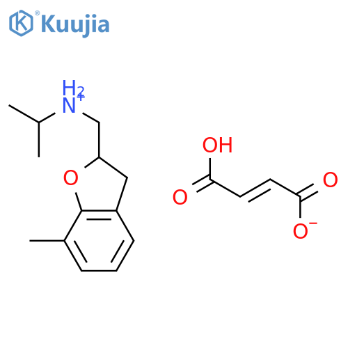 N-[(7-methyl-2,3-dihydro-1-benzofuran-2-yl)methyl]propan-2-aminium (2Z)-3-carboxyprop-2-enoate structure