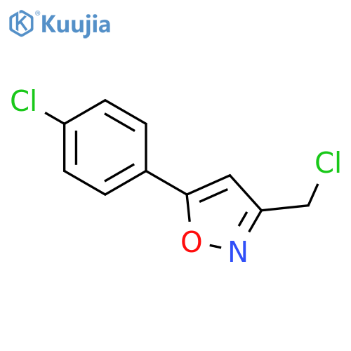 3-(chloromethyl)-5-(4-chlorophenyl)-1,2-oxazole structure