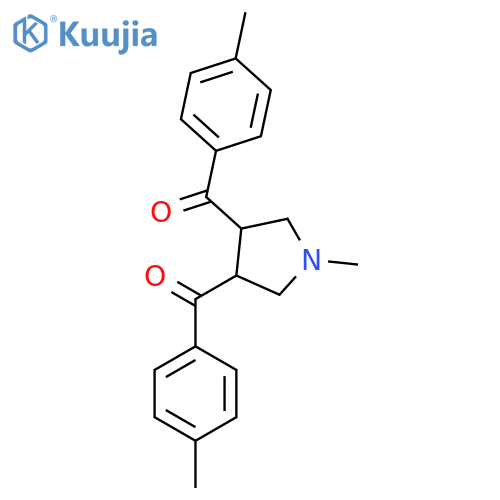 1-Methyl-3,4-bis(4-methylbenzoyl)pyrrolidine structure