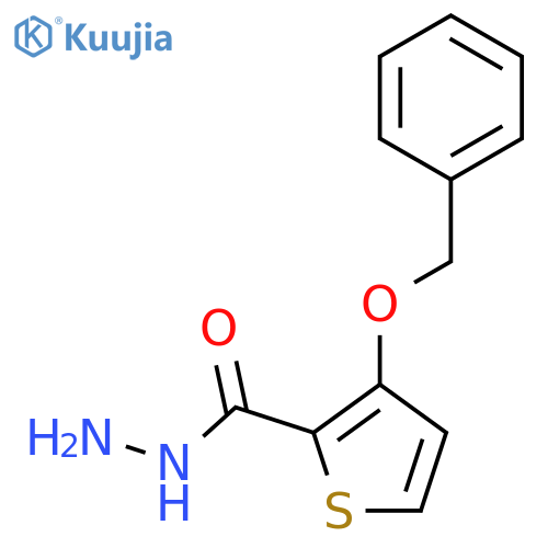 3-(Benzyloxy)-2-thiophenecarbohydrazide structure