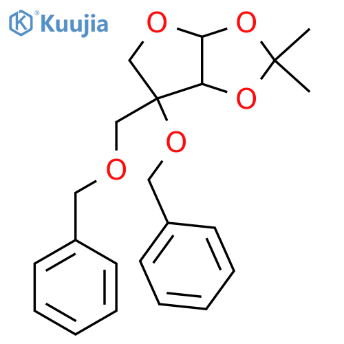 Apiose; β-L-threo-Tetrofuranose-form, 1',3-Dibenzyl, 1,2-O-isopropylidene structure