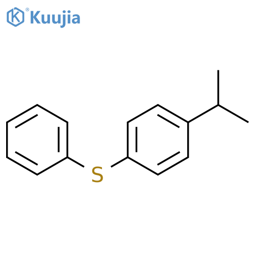 Benzene, 1-(1-methylethyl)-4-(phenylthio)- structure