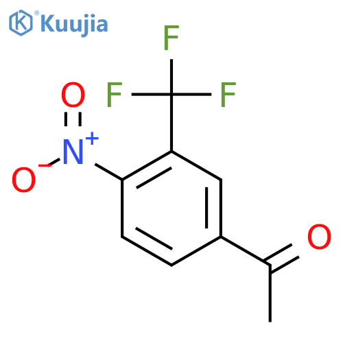 1-[4-Nitro-3-(trifluoromethyl)phenyl]-1-ethanone structure