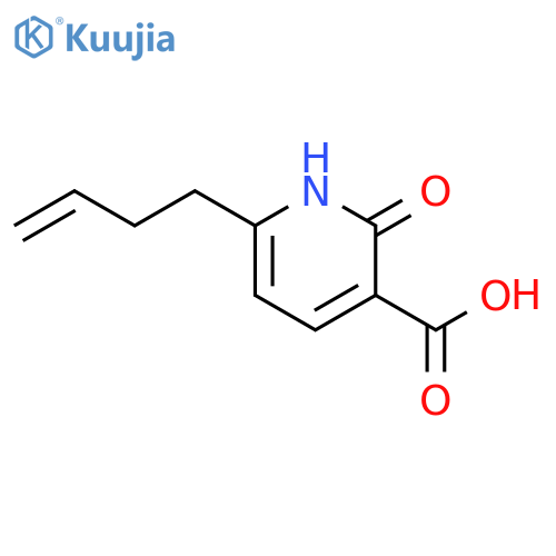 3-Pyridinecarboxylic acid, 6-(3-butenyl)-1,2-dihydro-2-oxo- structure