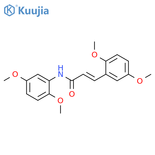 (2E)-N,3-bis(2,5-dimethoxyphenyl)prop-2-enamide structure