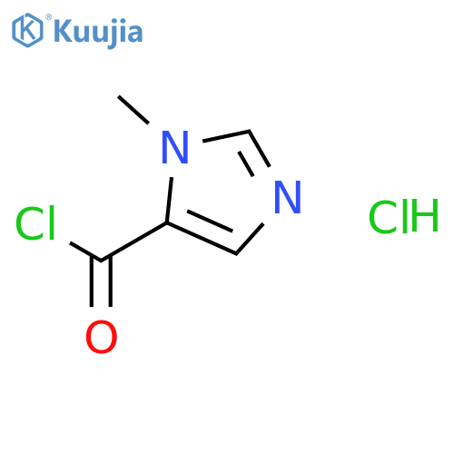 1-Methyl-1H-imidazole-5-carbonyl chloride hydrochloride structure
