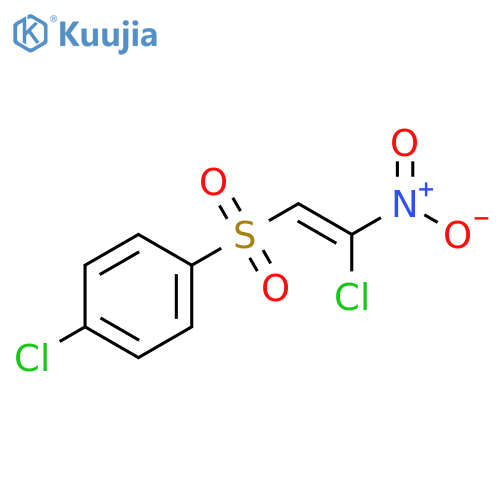 Benzene, 1-chloro-4-[[(1Z)-2-chloro-2-nitroethenyl]sulfonyl]- structure