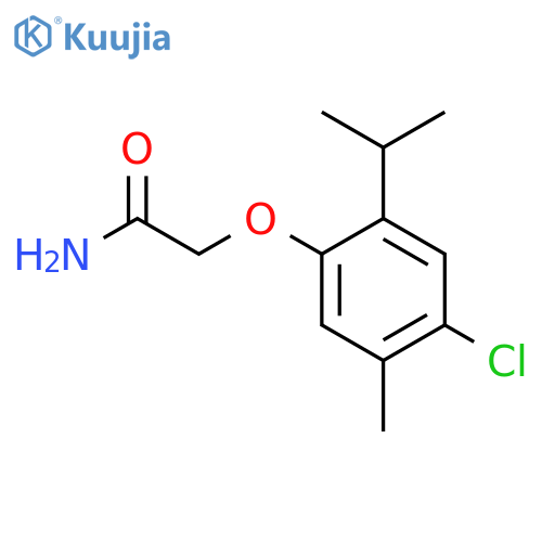 2-(4-Chloro-2-isopropyl-5-methyl-phenoxy)-acetamide structure