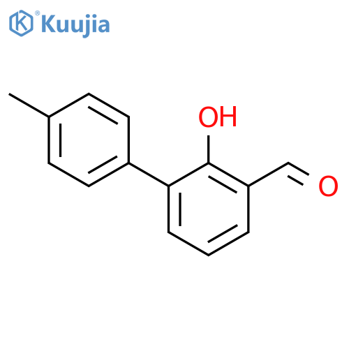 2-hydroxy-3-(4-methylphenyl)benzaldehyde structure