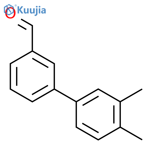 3',4'-dimethyl-[1,1'-biphenyl]-3-carbaldehyde structure