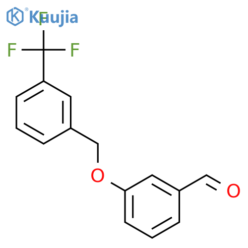 3-{[3-(trifluoromethyl)phenyl]methoxy}benzaldehyde structure