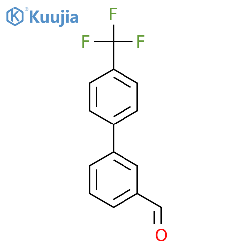 4'-(trifluoromethyl)-1,1'-biphenyl-3-carbaldehyde structure