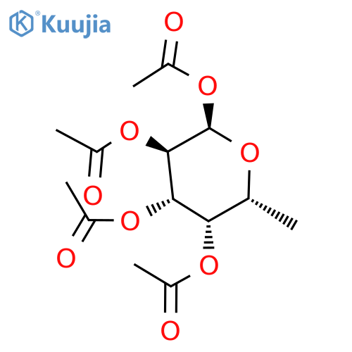 α-D-Galactopyranose, 6-deoxy-, tetraacetate structure