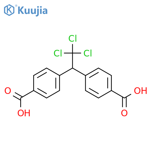 Benzoic acid, 4,4'-(2,2,2-trichloroethylidene)bis- structure