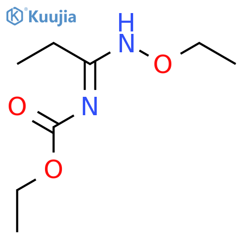 ethyl [(1E)-1-(ethoxyamino)propylidene]carbamate structure