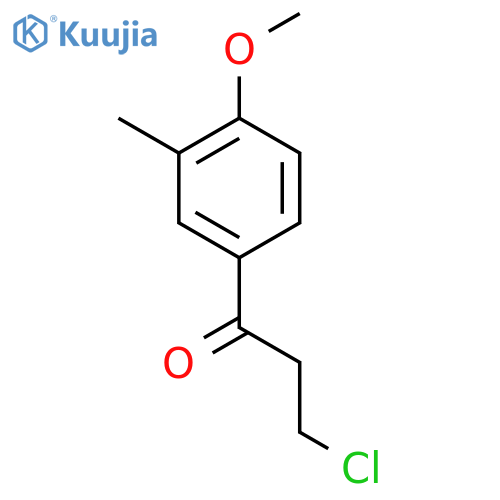 1-Propanone, 3-chloro-1-(4-methoxy-3-methylphenyl)- structure