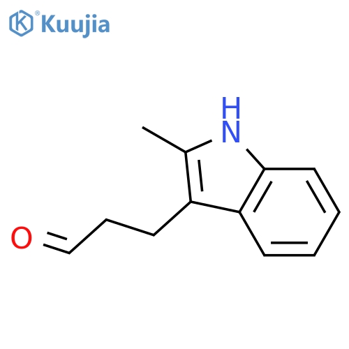 3-(2-methyl-1H-indol-3-yl)propanal structure