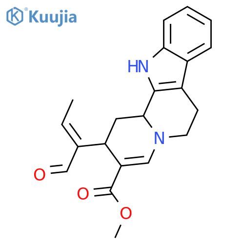 (2S,12bS)-2-((Z)-1-Formyl-propenyl)-1,2,6,7,12,12b-hexahydro-indolo[2,3-a]quinolizine-3-carboxylic acid methyl ester structure