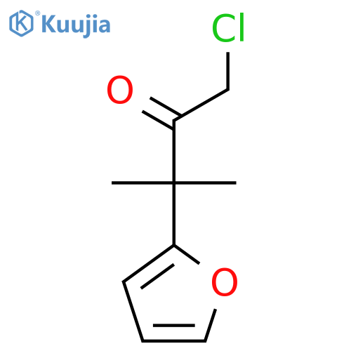 2-Butanone, 1-chloro-3-(2-furanyl)-3-methyl- structure