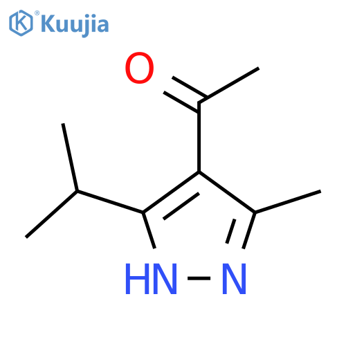 Ethanone,1-[3-methyl-5-(1-methylethyl)-1H-pyrazol-4-yl]- structure