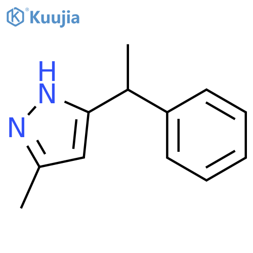 1H-Pyrazole, 3-methyl-5-(1-phenylethyl)- structure