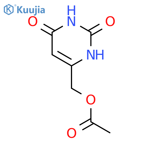 2,4(1H,3H)-Pyrimidinedione, 6-[(acetyloxy)methyl]- structure