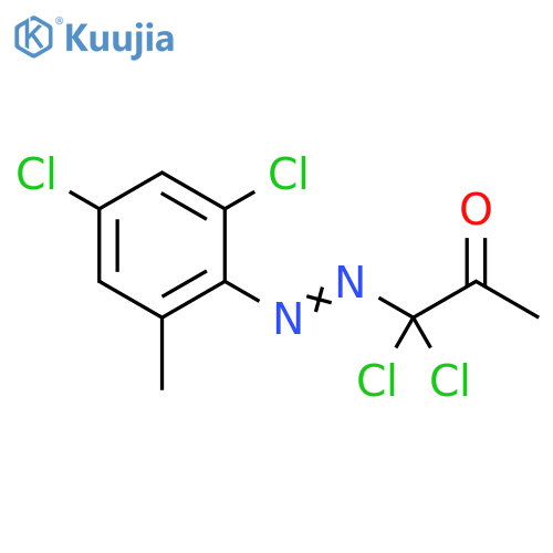 2-Propanone, 1,1-dichloro-1-[(2,4-dichloro-6-methylphenyl)azo]- structure