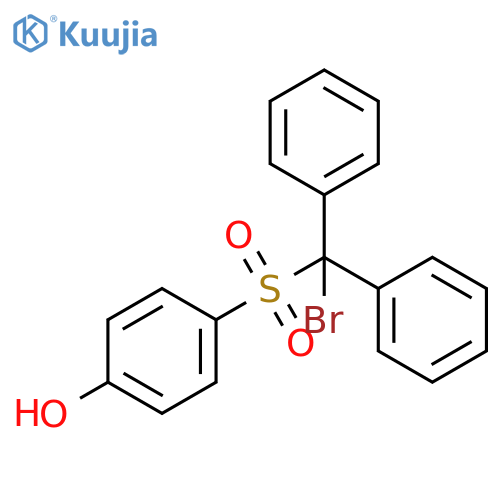 Phenol, 4-[(bromodiphenylmethyl)sulfonyl]- structure
