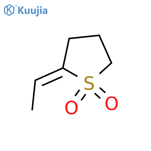 Thiophene,2-ethylidenetetrahydro-, 1,1-dioxide structure