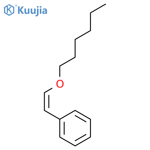 Benzene, [(1Z)-2-(hexyloxy)ethenyl]- structure