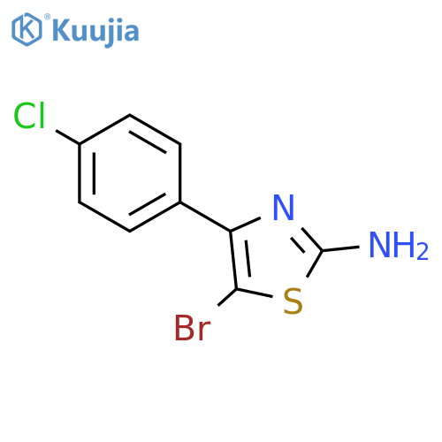 5-Bromo-4-(4-chlorophenyl)thiazol-2-amine structure