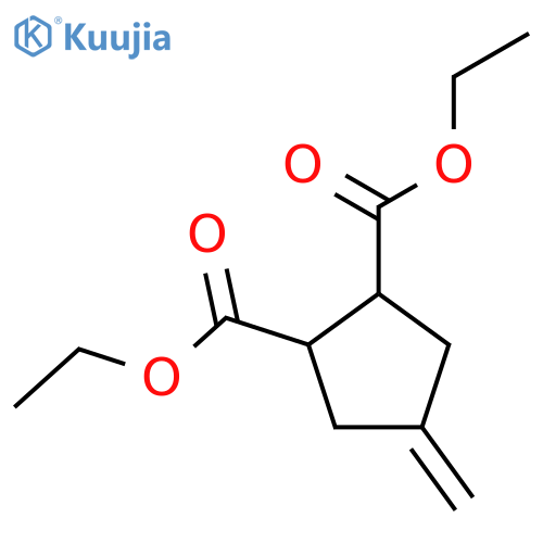 Diethyl 4-methylenecyclopentane-1,2-dicarboxylate structure