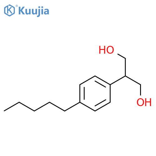 1,3-Propanediol, 2-(4-pentylphenyl)- structure