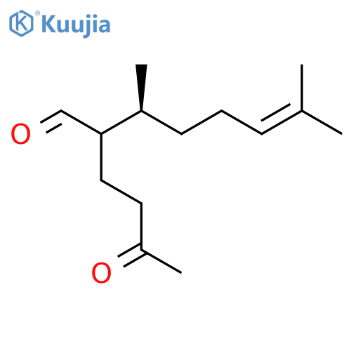 (3S)-3,7-Dimethyl-2-(3-oxobutyl)-6-octenal structure