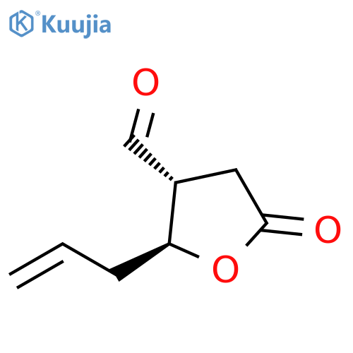 3-Furancarboxaldehyde, tetrahydro-5-oxo-2-(2-propenyl)-, (2R,3S)-rel- (9CI) structure