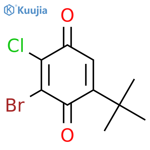 2,5-Cyclohexadiene-1,4-dione, 3-bromo-2-chloro-5-(1,1-dimethylethyl)- structure