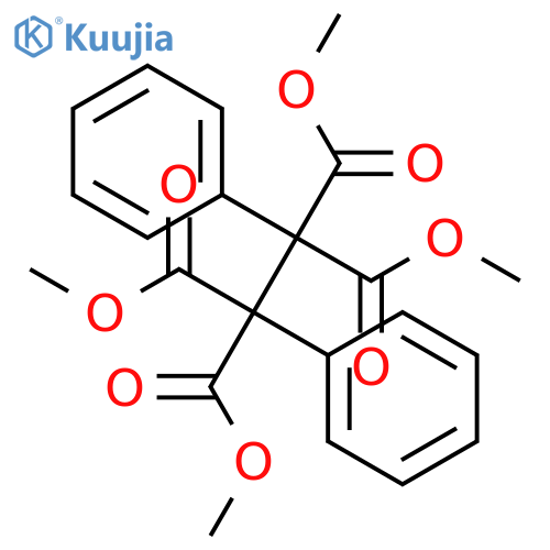 1,1,2,2-Ethanetetracarboxylic acid, 1,2-diphenyl-, tetramethyl ester structure
