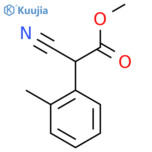 methyl 2-cyano-2-(2-methylphenyl)acetate structure