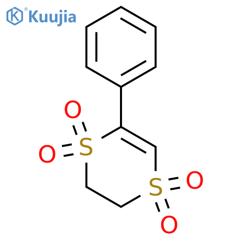 2,3-Dihydro-5-phenyl-1,4-dithiin 1,1,4,4-tetraoxide structure