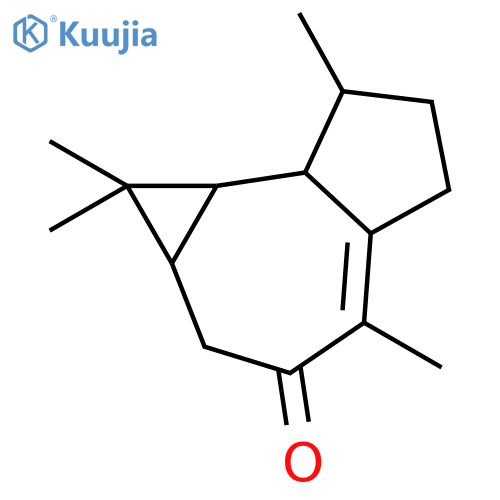 (1aR,7R,7aS,7bR)-1,1,4,7-tetramethyl-1,1a,2,5,6,7,7a,7b-octahydro-3H-cyclopropa[e]azulen-3-one structure