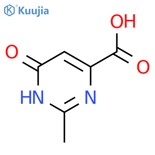 2-Methyl-6-oxo-1,6-dihydropyrimidine-4-carboxylic acid structure