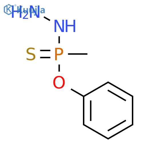 Phosphonohydrazidothioic acid, P-methyl-, O-phenyl ester structure