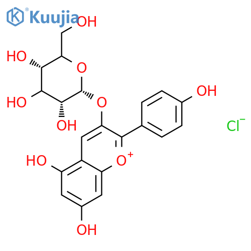 Pelargonidin 3-β-D-Galactoside structure