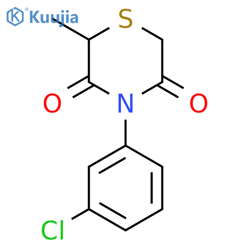 4-(3-CHLOROPHENYL)-2-METHYL-3,5-THIOMORPHOLINEDIONE structure