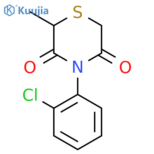 4-(2-Chlorophenyl)-2-methyl-3,5-thiomorpholinedione structure